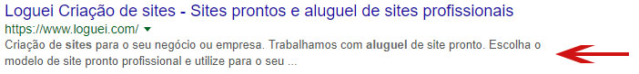 Meta Descrição do Google