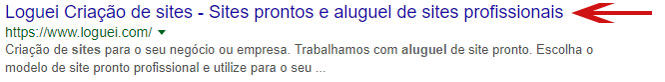 Meta Título do Google