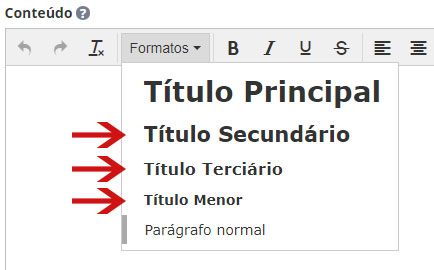 Escolha os subtítulos do conteúdo